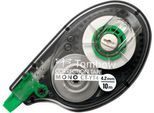 Korrekturroller Tombow MONO CT-YT4, seitliche Abrolltechnik, Bandmaße L 10 m x B 4,2 mm, zu 72 % aus Recycling-Kunststoff