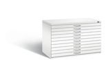 Planschrank aus Stahl, für Formate bis DIN A1, 10 Schubladen