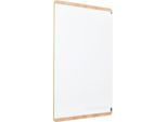 Whiteboard Rocada Natural Skinboard, magn.haftend, Hoch/Quer, Ablageschale, Stahl auf Holz, B 1000 x H 1500 mm