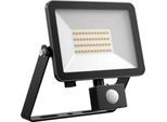 DOTLUX LED-Strahler FLOORslim-sensor 30W 4000K mit PIR-Bewegungsmelder, schwarz