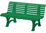 Parkbank, 3-Sitzer, L 1500 mm, grün