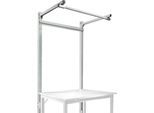Aufbauportal m. Ausleger, Grundtisch SPEZIAL Arbeitstisch/Werkbank UNIVERSAL/PROFI, 1250 mm, lichtgrau