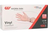 Einmalhandschuhe WORK-INN Comfort, Vinyl, puderfrei, latexfrei, transparent, Größe XL, 100 Stück
