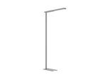 LED-Stehlampe Maul MAULjet, 50 W, 4450 lm, 4000 K, direktes/indirektes Licht, stufenlos dimmbar, Aluminium & Stahl, silber