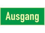 Schild Ausgang, HLK, Kunstoff, langleuchtend