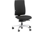 Steifensand Bürostuhl CETO CT2450, Synchronmechanik, ohne Armlehnen, Membransitz, ohne Nackenstütze, schwarz