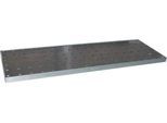 Kleingebindewanne Bauer KGW 5/M, Volumen 38 l, bis 150 kg, mit Lochblechrost, B 1850 x T 600 x H 60 mm, Stahl verzinkt
