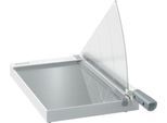 Hebelschneider Leitz Precision Office A4+, bis A4, bis 15 Blatt, beleuchtete Schneidkante, Ableselineal, Klingenschutz, Edelstahl und Glas