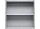 Schäfer Shop Select Aufsatzregal MS, 2 OH, B 800 x T 400 x H 800 mm, Stahlblech, Weißaluminium