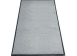 Schmutzfangmatte miltex Eazycare Style, eckig, antistatisch, UV-beständig, waschbar, High-Twist-Nylon & Niltrilgummi, 850 x 1500 mm, verkehrsgrau