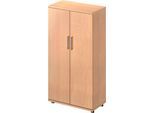 Schäfer Shop Genius Flügeltürenschrank TETRIS WOOD, 4 OH, Höhe inkl. Gleiter, B 800 mm, Buche-Dekor
