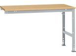 Manuflex Ansatztisch UNIVERSAL Standard, Tischplatte Multiplex, 1500x1000, alusilber