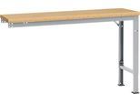 Manuflex Ansatztisch UNIVERSAL Spezial, 1500 x 800 mm, Multiplex natur, alusilber