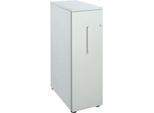 Schäfer Shop Genius Hochcontainer, B 435 x T 800 x H 1296 mm, weißalu/lichtgrau