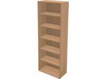 Schäfer Shop Genius Regal TETRIS WALL, 6 Ordnerhöhen, B 800 x T 420 x H 2250 mm, Buche-Dekor