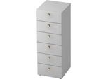 Schubladenschrank TOPAS LINE, 3 OH, B 400 mm, lichtgrau/lichtgrau