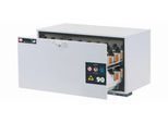 Sicherheitsunterbauschrank Typ 90 asecos UB-S-90, Schublade, Front Lichtgrau, B 1102 x T 574 x H 600 mm
