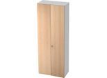 Aktenschrank TOPAS LINE, 6 Ordnerhöhen, B 800 mm, weiß/Eiche