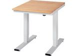 Werktisch Serie adlatus 300, Buche-Massiv-Platte, B 750 x T 1000 x H 720 - 1120 mm
