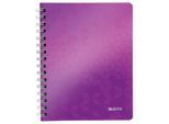 LEITZ Notizbuch WOW 4639, DIN A5, liniert, violett