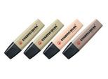 Textmarker STABILO® BOSS Original NatureCOLORS, Keilspitze, lichtbeständig, schnell trocknend, farbsortiert, 4 Stück