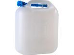 Wasserkanister ECO, mit Rohr, 20 l, natur
