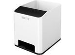 Stiftehalter Leitz WOW Sound, 1 Fach, Smartphone-Fach mit Soundverstärkung, weiß/schwarz