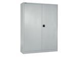 Schäfer Shop Select Flügeltürenschrank MS iCONOMY, Stahl, 5 Ordnerhöhen, B 1200 x T 400 x H 1935 mm, weißaluminium RAL 9006