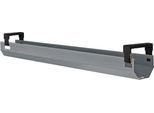 Schäfer Shop Select Kabelkanal, abklappbar, teleskopierbar im Bereich von 1024-1624 mm, Metall, weißaluminium