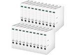 LEITZ® Ordner 1015, DIN A4, Rückenbreite 52 mm, 20 Stück, weiß