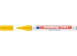 EDDING Lackmarker 751, 1-2 mm, gelb, 1 Stück