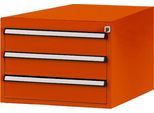Manuflex Schubladen-Unterbau, für T 1000 mm, rotorange