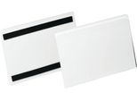 Etikettentasche Durable Hard Cover, magnetisch, scannertauglich, A5 quer, PET-Hartfolie, transparent