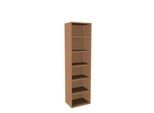 Regal, einteilig, B 600 mm, 6 OH, Buche-Dekor