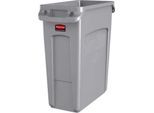Abfallbehälter Slim Jim®, Kunststoff, Fassungsvermögen 60 Liter, grau