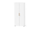 Schäfer Shop Select Schrank Start Off Wood, 6 OH, abschließbar, B 800 x T 420 x H 2240 mm, Holz, weiß