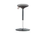 Steh-/Sitzhocker S 300, höhenverstellbar, mehrdimensionales Bewegungs-Gelenk, Sitzhöhe 590-850 mm, grau