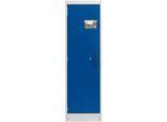 Cemo Sicherheitsschrank Typ 90 PROline 6/20, selbstschließende Türen, Anschlag links, B 635 x T 600 x H 1950 mm, 33 Liter, grau/enzianblau