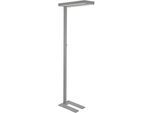 LED-Stehleuchte MAULjuvis, dimmbar, Bewegungs- und Tageslichtsensor, weißaluminium RAL 9006