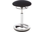 Stehhilfe Sitness HIGH BOB, für ergonomisches Sitzen, höhenverstellbar, Schwingeffekt, H 490-700 mm, schwarz, Gestell verchromt