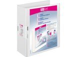 VELOFLEX Ringbuch VELODUR, DIN A4, 4-Ring-Mechanik, Rückenbreite 80 mm, weiß