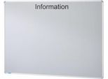 Ultradex Informationstafel "Information", Metall, magnethaftend, Wandmontage, inkl. Montagematerial, B 900 x H 1200 mm, silbergrau RAL 9006