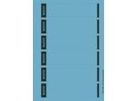 LEITZ® Rückenschilder kurz, PC-beschriftbar, Rückenbreite 50 mm, selbstklebend, 150 St., blau
