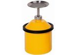 Sparanfeuchter, Stahlblech, gelb, 2,5 l, Ø 178 x H 290 mm, federnd gelagerter Tränkteller