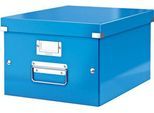 LEITZ® Ablage- und Transportbox Serie Click + Store, mittel, für DIN A4, blau