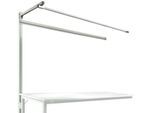 ufbauportal m. Ausleger, Ansatztisch STANDARD Arbeitstisch/Werkbank UNIVERSAL/PROFI, 2000 mm, lichtgrau