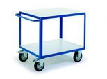 ESD-Tischwagen mit 2 Ladeflächen, 1000 x 700 mm, Tragkraft 500 kg