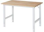 RAU Arbeitstisch, Buche-Platte, B 1250 x T 800 x H 760-1080 mm