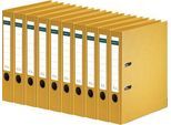 Ordner Schäfer Shop Select, DIN A4, Rückenbreite 50 mm, Griffloch, auswechselbares Rückenschild, Polypropylen, 10 Stück, gelb
