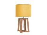 meet by Paperflow Beker Tischleuchte Senf, Textil/Holz, E14